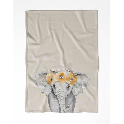 Elephant  Velveteen Fleece Blanket