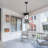 Farmhouse Outdoor Pendant Light, 3-Light Black Lantern Chandelier Ceiling Light Fixture Adjustable Height Hanging Lighting With Clear Glass For Porch, Kitchen Island, Dining Room, Entryway-249198051