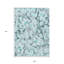 Tapis extérieur lavable antidérapant floral 9 pi x 12 pi bleu sarcelle