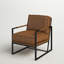 Fauteuil en cuir fleur Gains-302659150