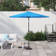 Delaplaine 9' Solid Octagon Market Umbrella with Push-Button Tilt
