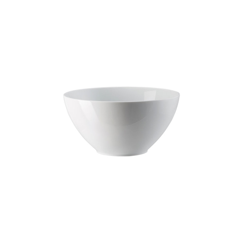 Mesh Porcelain Salad Bowl, White
