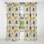 Nomadic Serenity Boho Motif III - Rideau floral - Rideau occultant floral - 1 panneau-107555645