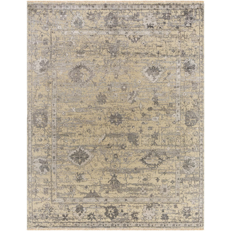 Notting Hill Handmade Wool Oriental Area Rug, Rectangle 10' x 14'