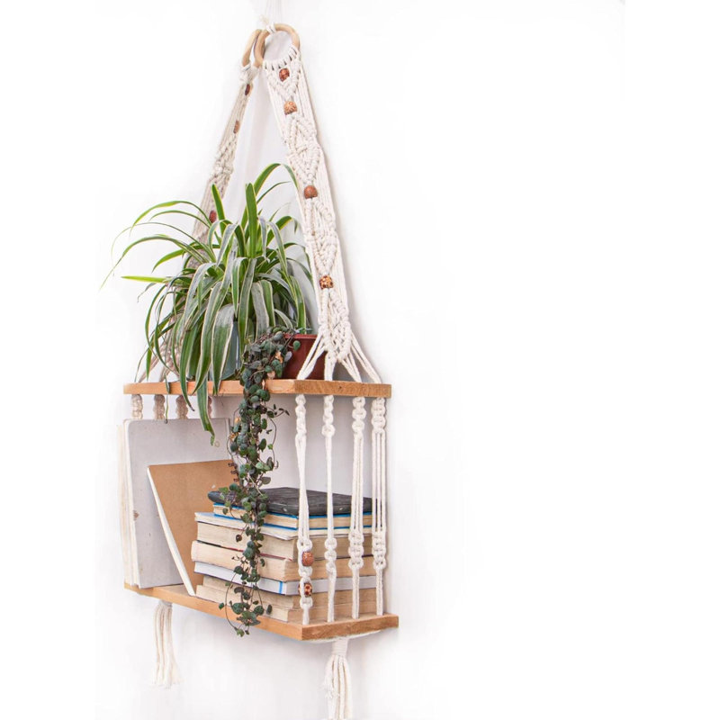 Kat 2 Piece Wood Bracket Shelf