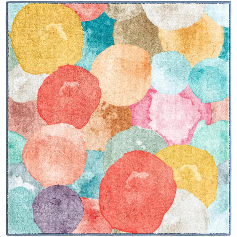 Rumi Tendria Rug, Multi, Square 3'3"
