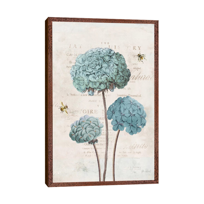 Geranium Study I 1 Piece Wall Art on Canvas, 101.6 cm H x 66.04 cm W, Classic Wood Floater Framed