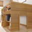 Lit mezzanine simple en bois massif Decimus-818225339
