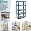 Vida Metal Height -Adjustable Shelving Unit-19298069-19298071