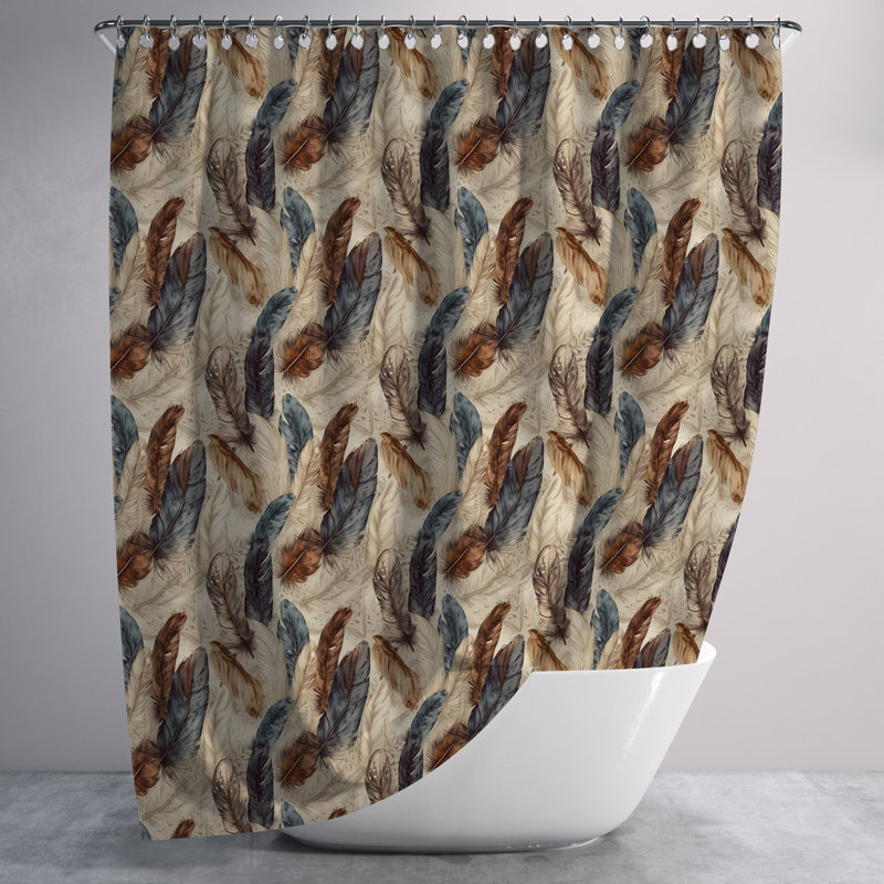 Abstract Shower Curtain, 72" H x 70" W