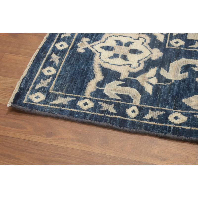 Tapis turc Oushak en laine à teinture végétale 8 x 10