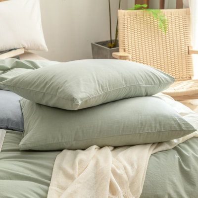 Housse de coussin 100% coton délavé Bestouch
