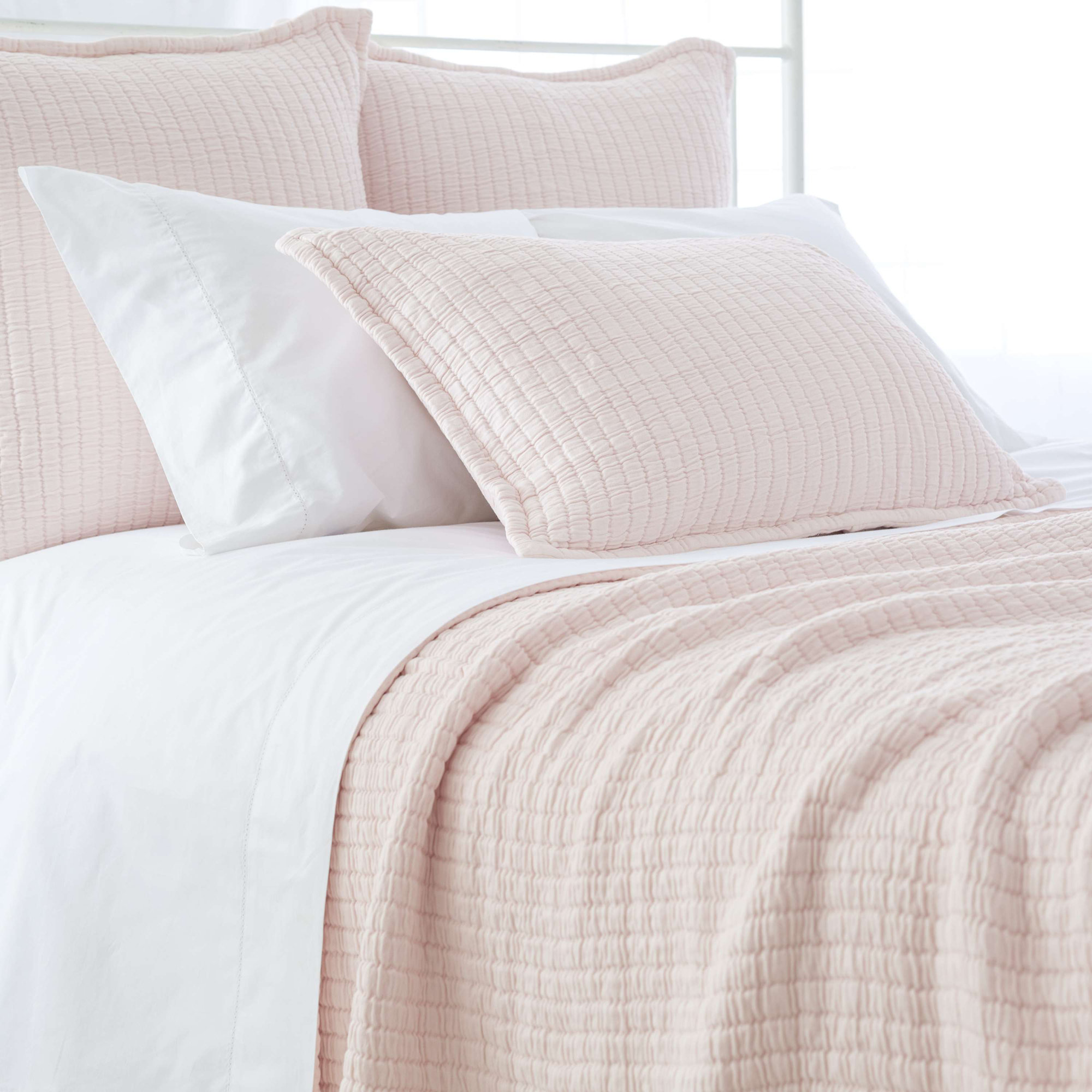 Boyfriend Modern & Contemporary Coverlet/Bedspread, Slipper Pink, Queen Coverlet