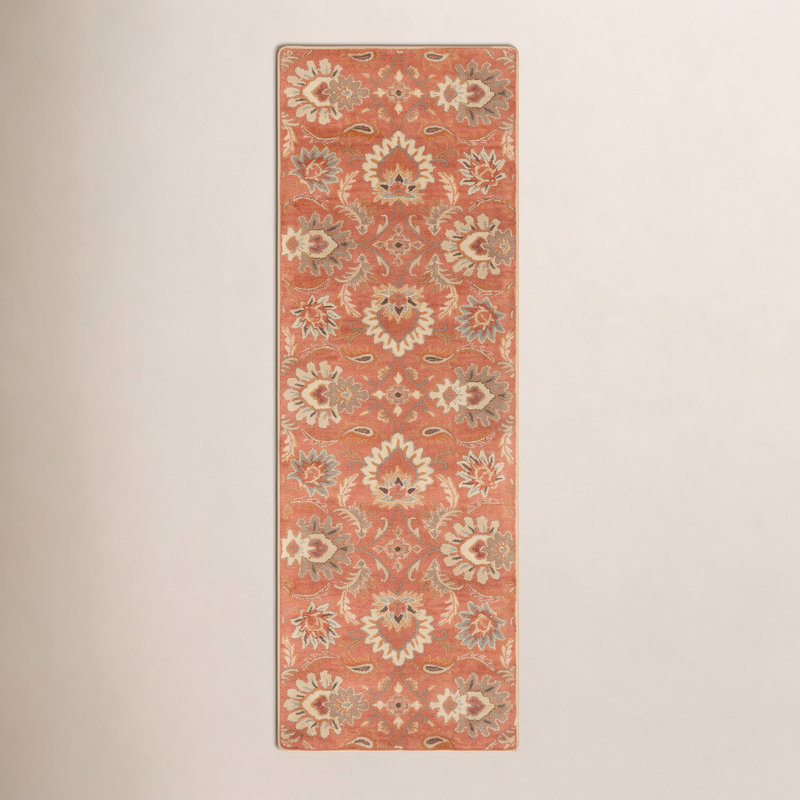 Aaron Hand Tufted Wool Oriental Indoor Rug, Runner 3' x 12'