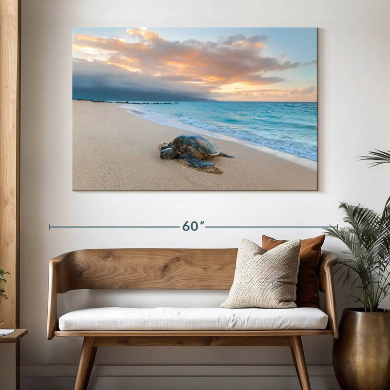 Turtle Sunset, 34" H x 51" W