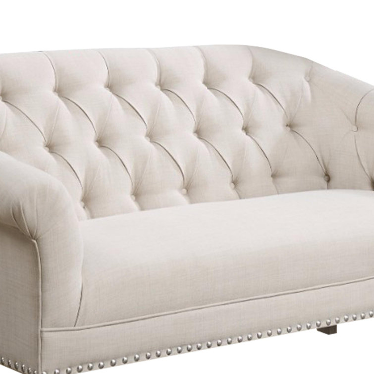 Alcott Hill® Baneen 65'' Upholstered Loveseat Arm Sofa with Solid