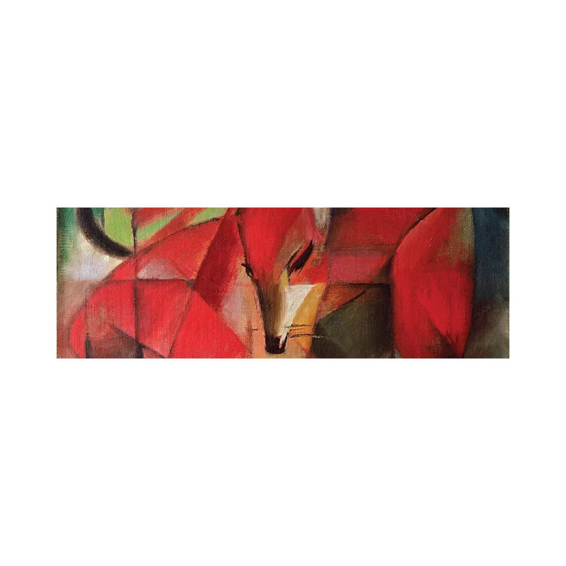 The Fox, 1913 by Franz Marc - Wrapped Canvas Panoramic Painting, 30.48 cm H x 91.44 cm W x 1.91 cm D