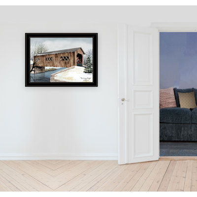 «The Kissing Bridge», art mural encadré pour le salon, impression murale par Billy Jacobs