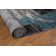 Fanton Abstract Machine Woven Grey/Black/Blue Area Rug