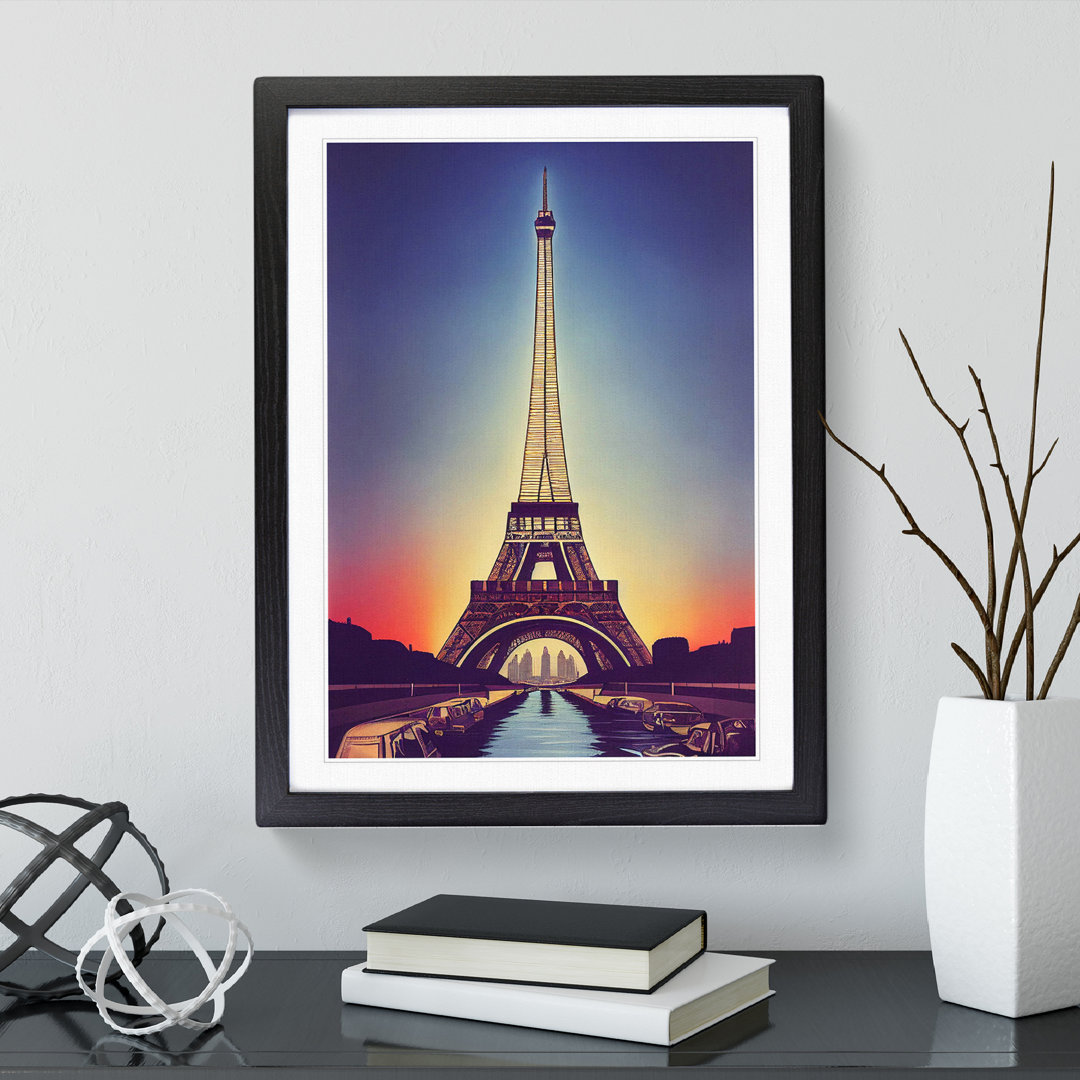 Eiffel Tower At Sunset No.3 - Wall Art
