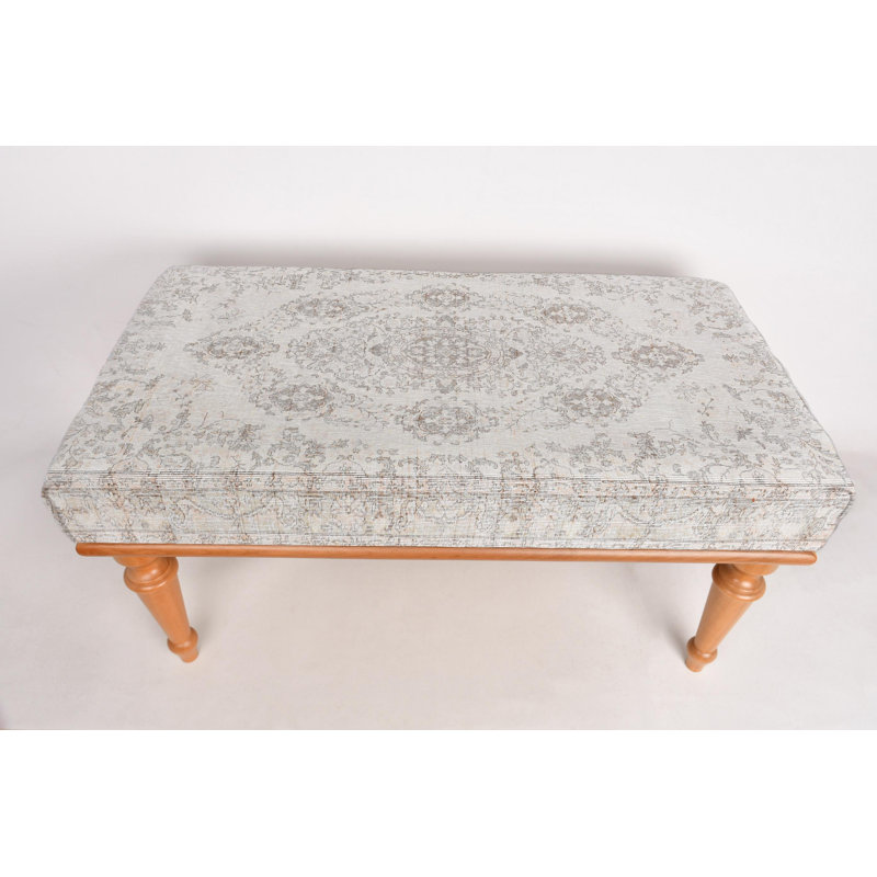 Banc de repose-pieds, mobilier moderne, banc, banc souple, banc de tapis turc, banc Kilim, banc de décoration intérieure, banc fabriqué à la main, tapis médaillon,