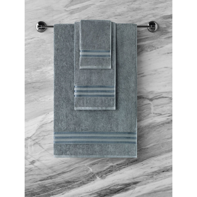 Arcadia Hand Towel, Gray/Blue