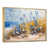 Toile avec cadre flottant or