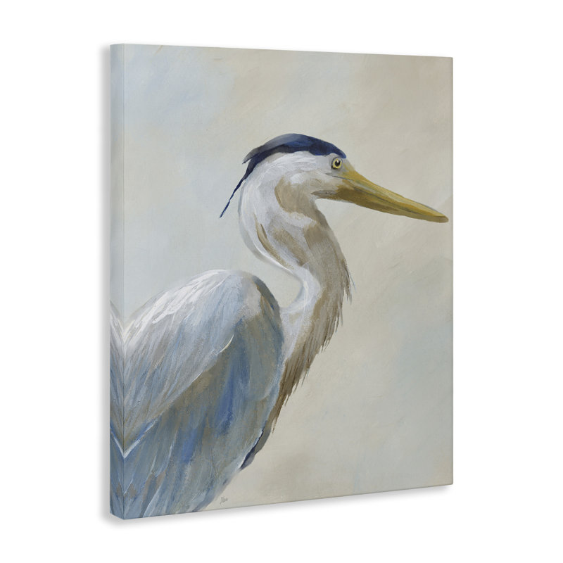 Art mural sur toile Heron, H 48 po x l 36 po