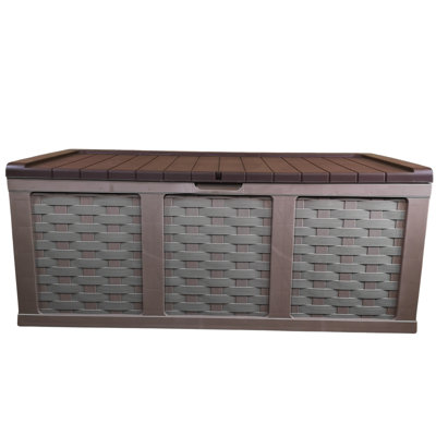 Samuel Alexander 158cm W Polypropylene Lockable Deck Box in Brown