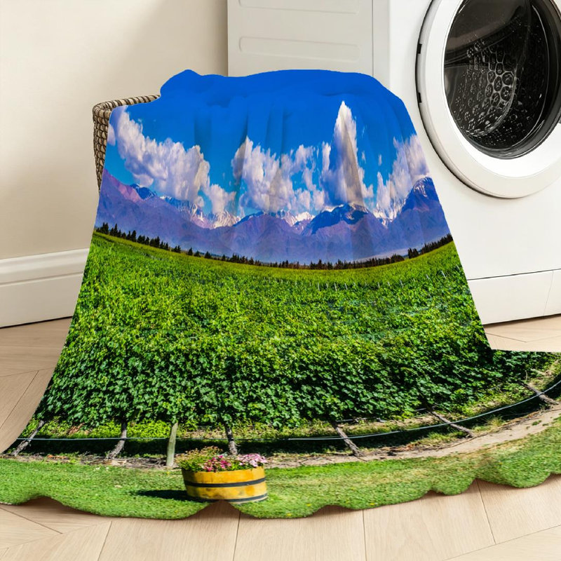 Jeté polaire jaune en flanelle ultra douce, Throw 50" x 60"