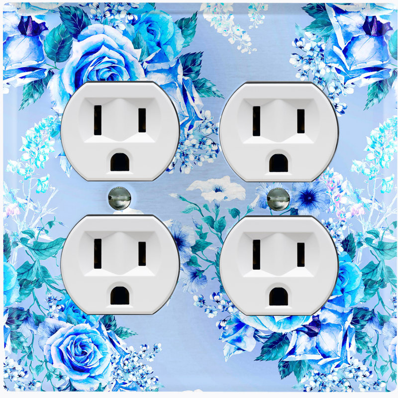 Patterned 2 - Gang Toggle Light Switch Standard Wall Plate