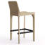 Tabouret de bar H 26 po entièrement assemblé, tabouret de bar rembourré en cuir Saddle avec siège rembourré, tabouret de bar à hauteur de comptoir avec repose-pieds à structure métallique pour comptoir de bar pour îlot de cuisine, kaki-2110765623-2110896978