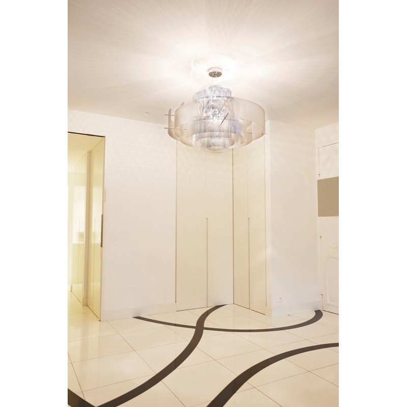 Galaxy 6 - Light Chandelier, 23" H x 37" W x 37" D, E14