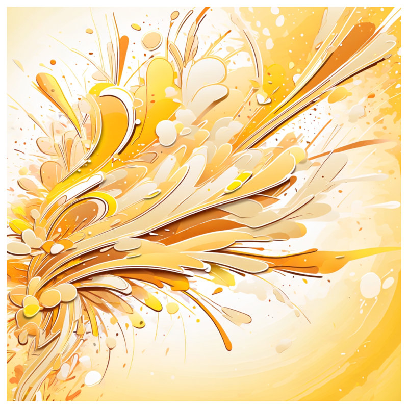 Coussins décoratifs Abstract Yellow Splash, 20 x 20 pouces