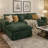Kelvera 108-Inch Modern Sectional Sofa with High-Density Foam and Interchangeable Chaise Options-123817799