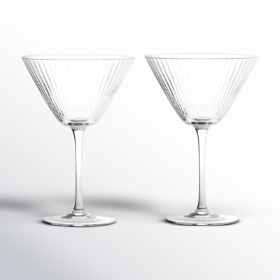 Zoya Ribbed Martini Glass
