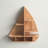 Wood 8 Cubbies Sail Boat Wall Shelf