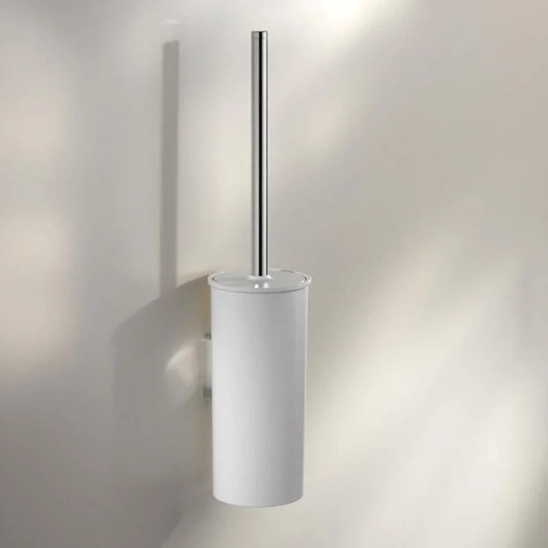 Moll Freestanding Toilet Brush and Holder, Weiß