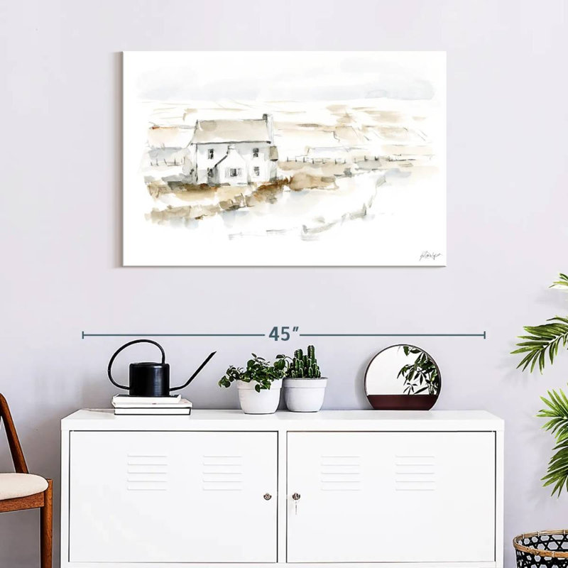 Neutral Farmhouse I, 24" H x 36" W