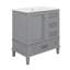 Ensemble de meuble-lavabo 30 po avec lavabo, armoire de rangement moderne avec porte à fermeture douce et 3 tiroirs, structure en bois massif-1626725899
