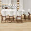 Tabourets de bar rembourrés en lin Mid-Century avec pieds en bois massif-1070828185-1070828260