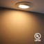 Éclairage encastré à DEL réglable 5/6 po, éclairage encastré à cardan, intensité variable 13 W (100 W Eqv), blanc doux 2700 K