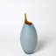 Frosted Vase w/Amber Casing-71272872-71272870