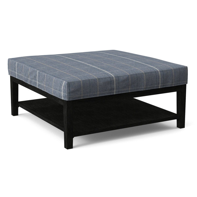 Repose-pieds Hammond avec rangement, Lapis écossais 0126-63, Finition noir antique