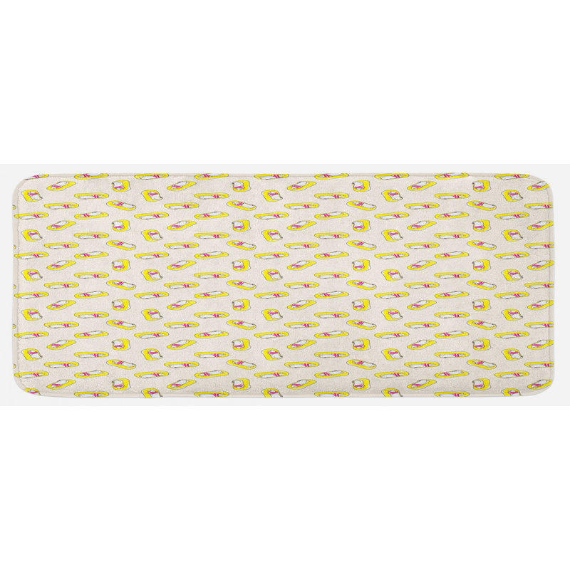 Eclectic Synthetic Kitchen Mat