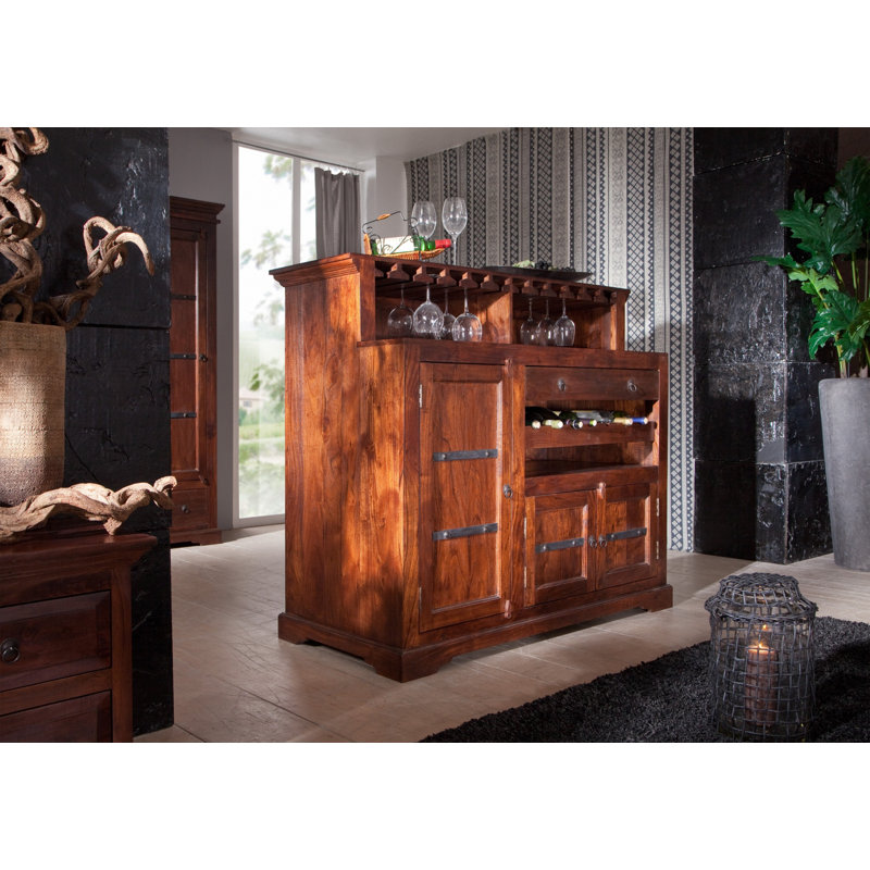 Oxford 140cm Solid Wood Home Bar