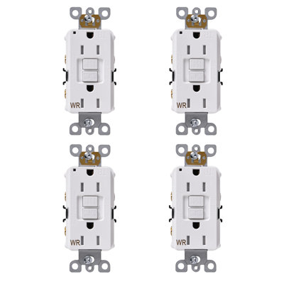 15 Amps Self-Test Tamper Resistant Duplex Outlet, GFCI Decorator Outlet