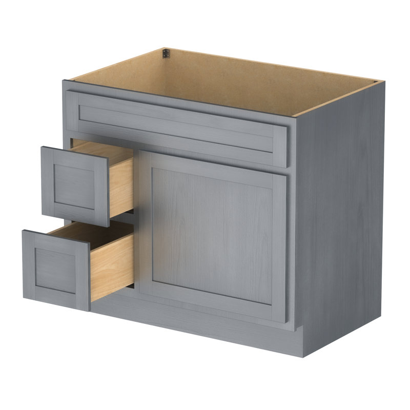 Base de meuble-lavabo simple 36 po seulement, Argent