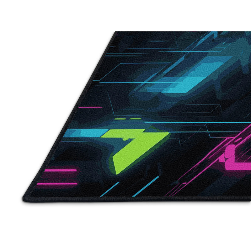 Photon Gleam Rug, Square 3'