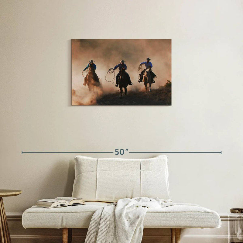 Lelar Western Sundown, H 20 po x l 30 po
